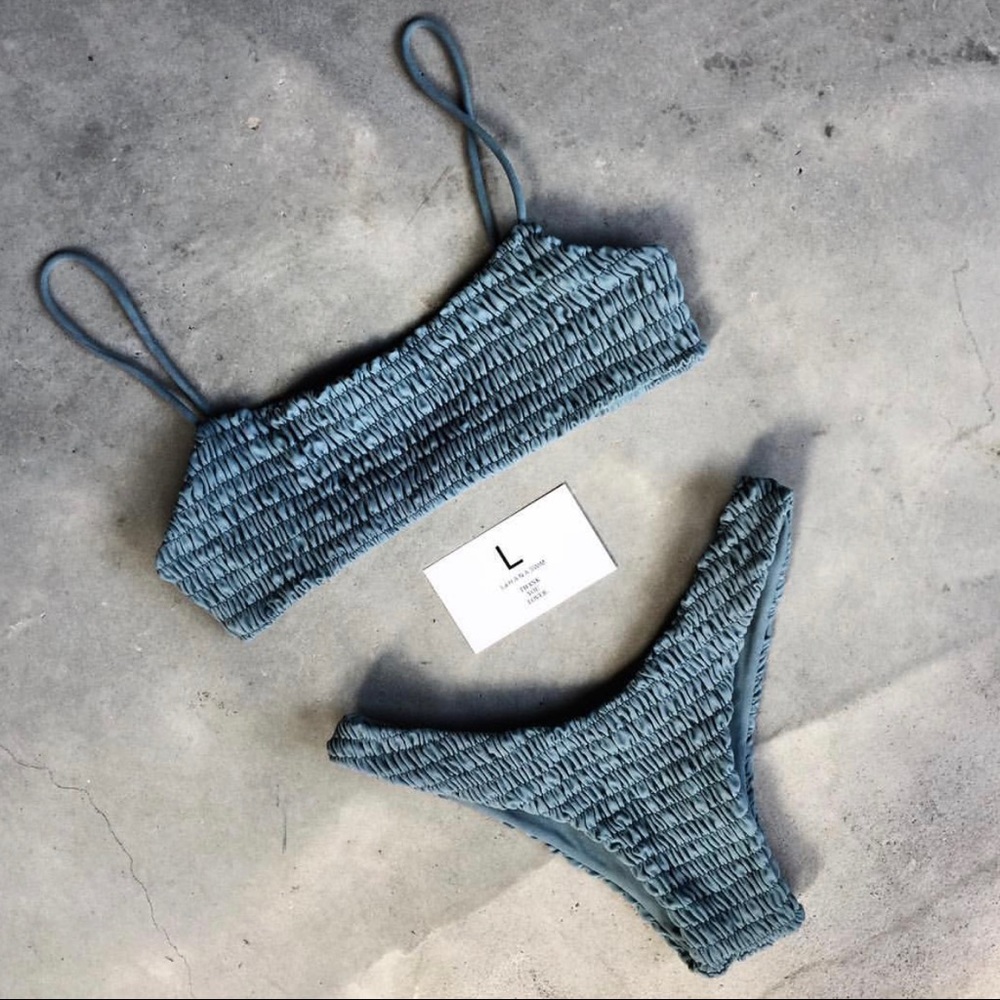 LaHana Swim Simmba Blue Bikini Size L